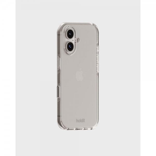 holdit iPhone 16 Suojakuori Seethru Valkoinen