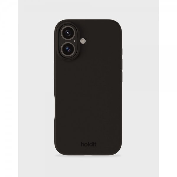 holdit iPhone 16 Silikonikuori Musta