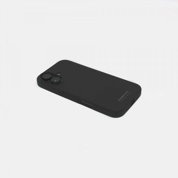MobileFriend iPhone 16 Suojakuori Silikoni Musta