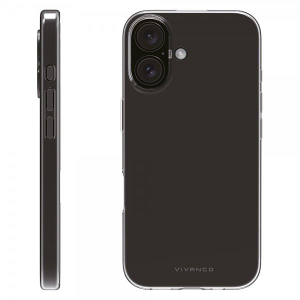 Vivanco iPhone 16 -suojakuori Super Slim Transparent