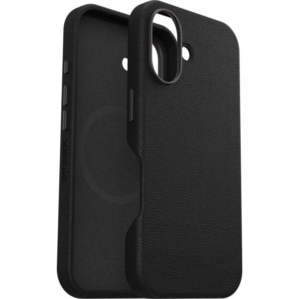 Otterbox iPhone 16 -suojakuori Symmetry Cactus Leather MagSafe Noir Ash