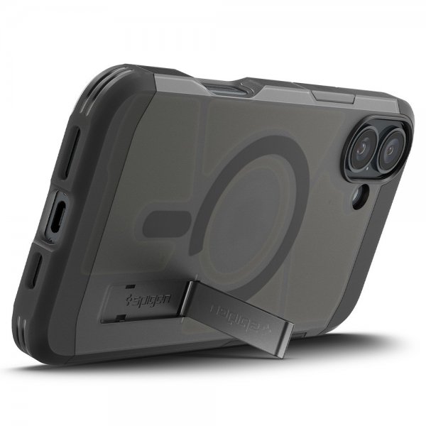 Spigen iPhone 16 -suojakuori Tough Armor MagFit Frost Black