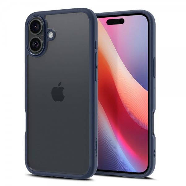 Spigen iPhone 16 -suojakuori Ultra Hybrid Navy Blue
