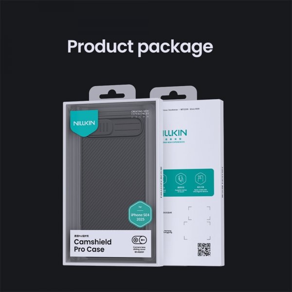 Nillkin iPhone 16e/17e Suojakuori CamShield Pro Musta