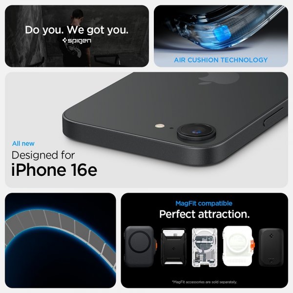 Spigen iPhone 16/17 Kuori Ultra Hybrid MagFit Frost Black