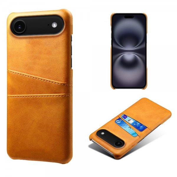 iPhone Air Kuoret, joissa kaksi korttipaikkaa, vaaleanruskea