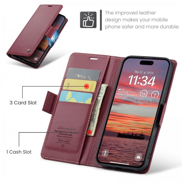 CaseMe iPhone 17 -suojakuori, 023-sarja, punainen