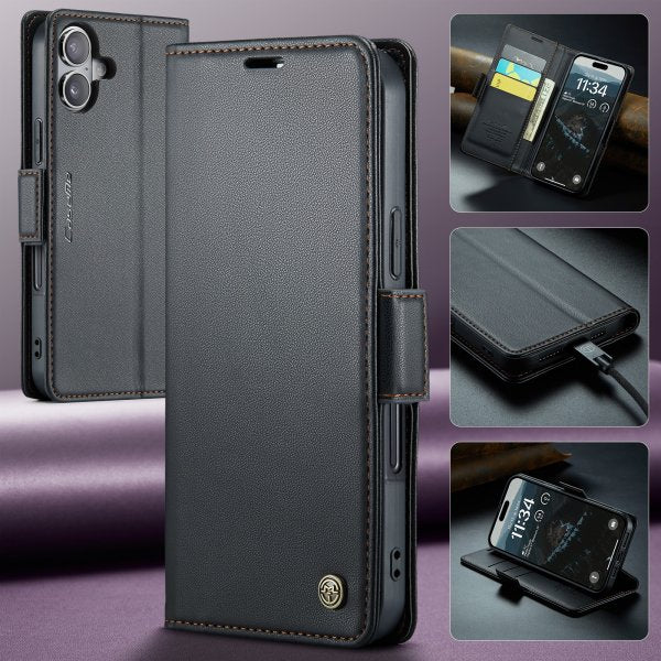 CaseMe iPhone 17 -kotelo 023 Series Musta