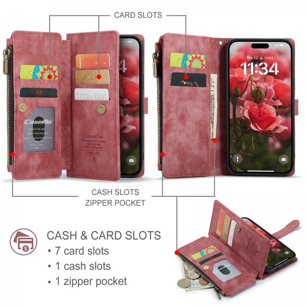 CaseMe iPhone 17 -kotelo C30-sarja Punainen