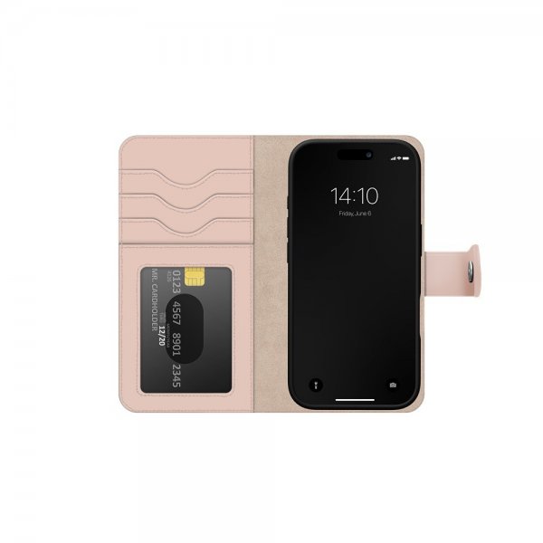 Ideal of Sweden iPhone 17 -kotelo, Magnet Wallet+ MagSafe, vaaleanpunainen