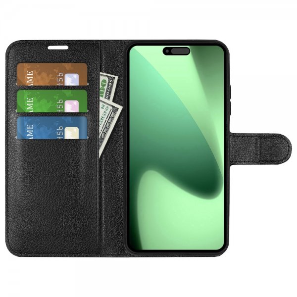 iPhone 17 Pro Kotelo Litsi Musta