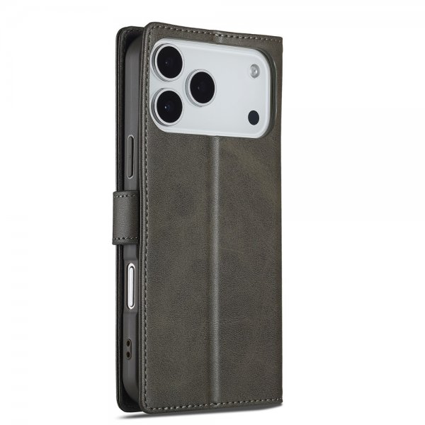 Lc.Imeeke iPhone 17 Pro -kotelo korttipaikalla ja jalustatoiminnolla, harmaa