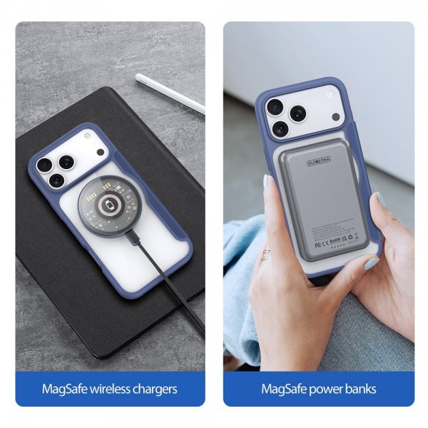 Dux Ducis iPhone 17 Pro Kotelo Skin X Pro Series MagSafe Sininen