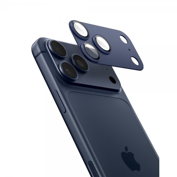 Spigen iPhone 17 Pro kameransuojaus Glas.tR EZ Fit Optik Pro XL Sininen