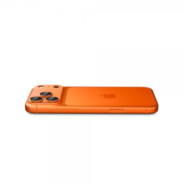 Spigen iPhone 17 Pro kameran suojalasi Glas.tR EZ Fit Optik Pro XL Oranssi