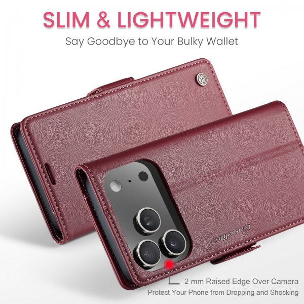 CaseMe iPhone 17 Pro Max -suojakotelo 023 Series, punainen