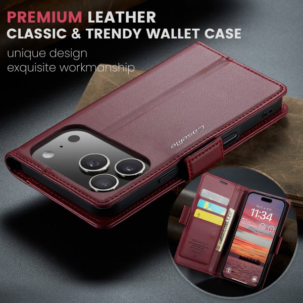 CaseMe iPhone 17 Pro Max -suojakotelo 023 Series, punainen