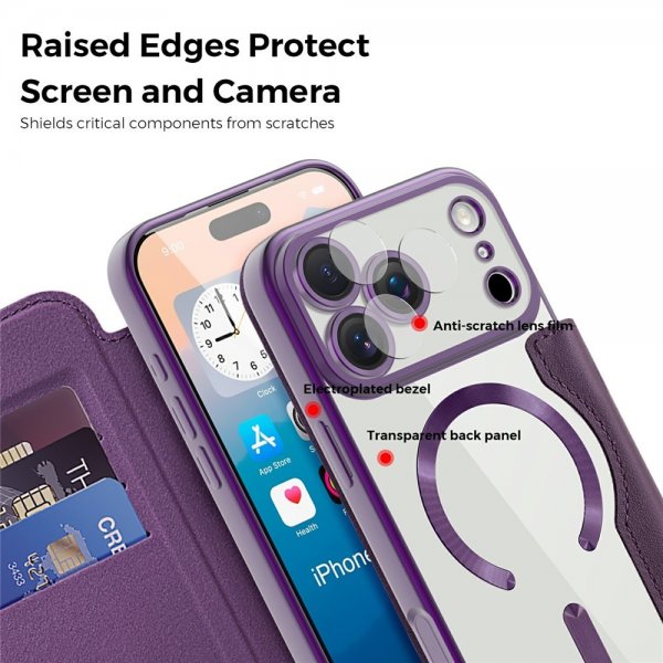 iPhone 17 Pro Max -kuori, MagSafe, violetti