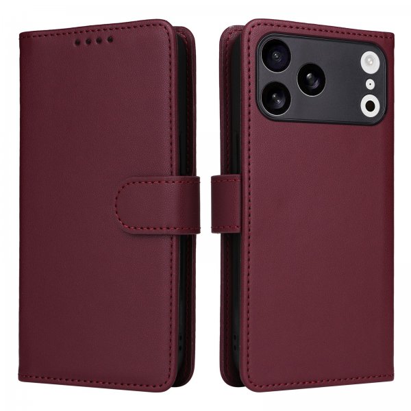 Betopnice iPhone 17 Pro Max -kotelo irrotettavalla kuorella 005 Punainen