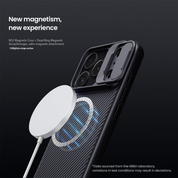 Nillkin iPhone 17 Pro Max -kuori CamShield Pro MagSafe, musta