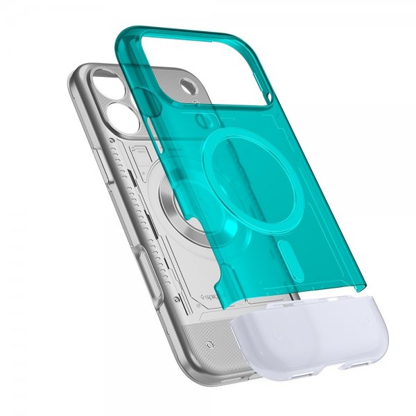 Spigen iPhone 17 Pro Max -kuori Classic C1 MagFit Bondi Blue