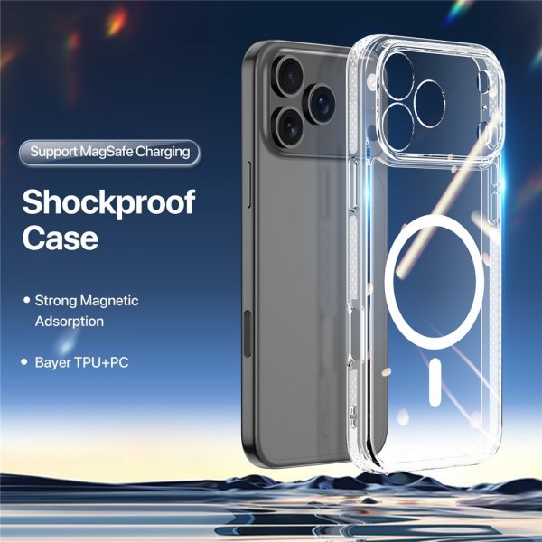 Dux Ducis iPhone 17 Pro Max -suojakuori Clin Series MagSafe Läpinäkyvä