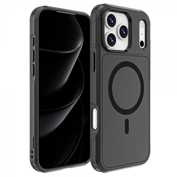 4smarts iPhone 17 Pro Max Kuori Defend Kotelo Ultimag Musta