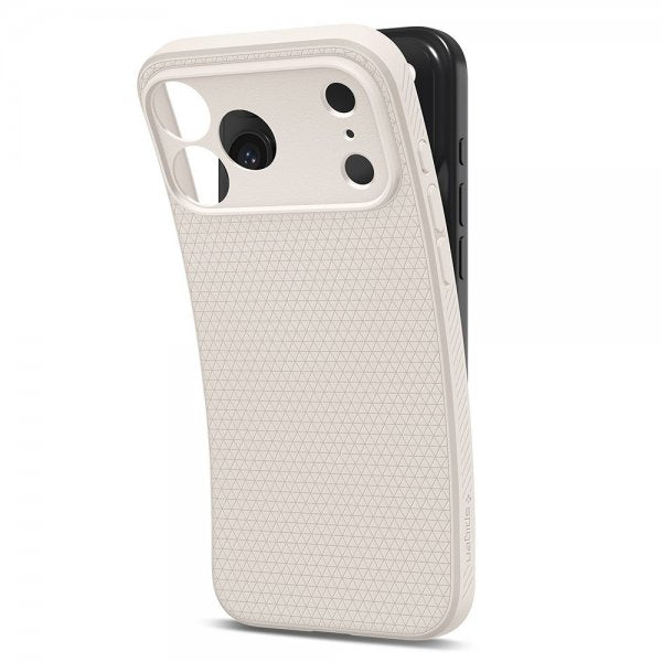 Spigen iPhone 17 Pro Max Kuori Liquid Air Natural Titanium