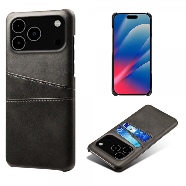 iPhone 17 Pro Max Kuori kahdella korttipaikalla Musta