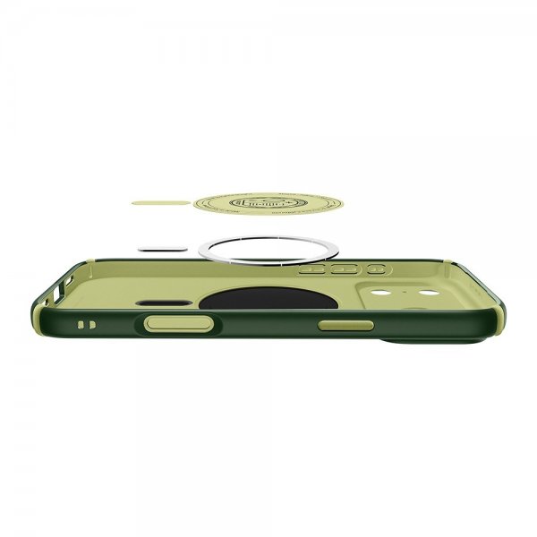 Spigen iPhone 17 Pro Max Kuori Nano Pop Hybrid MagFit Avo Green