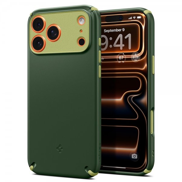 Spigen iPhone 17 Pro Max Kuori Nano Pop Hybrid MagFit Avo Green