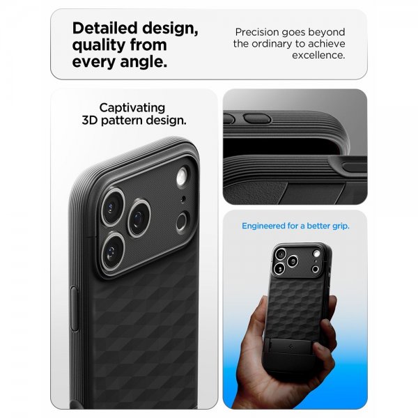 Spigen iPhone 17 Pro Max Kuori Parallax S MagFit Matte Black