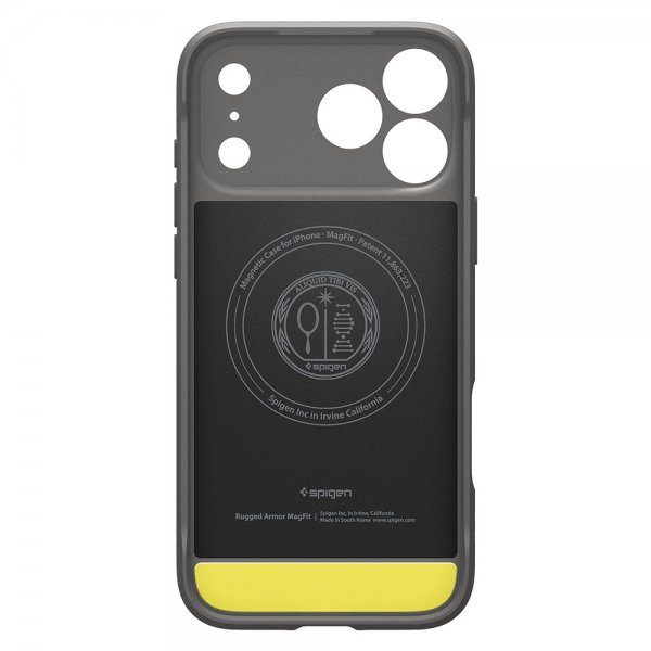 Spigen iPhone 17 Pro Max -kuori Rugged Armor MagFit Marble Gray