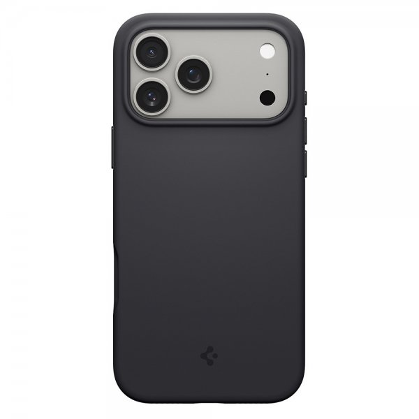 Spigen iPhone 17 Pro Max kuori Silicone Fit MagFit musta