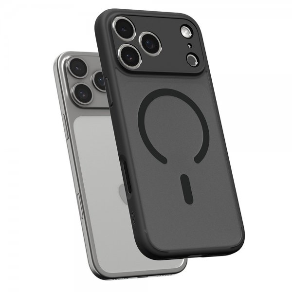 Spigen iPhone 17 Pro Max Ultra Hybrid MagFit Frost Black -suojakuori