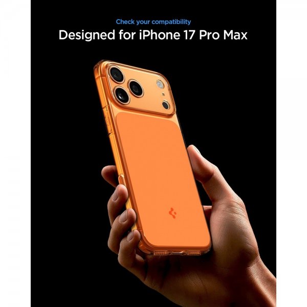 Spigen iPhone 17 Pro Max -kuori Ultra Hybrid T MagFit Glossy Orange