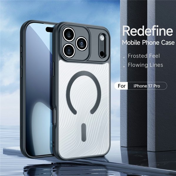 Dux Ducis iPhone 17 Pro -kuori, Aimo Series MagSafe, musta