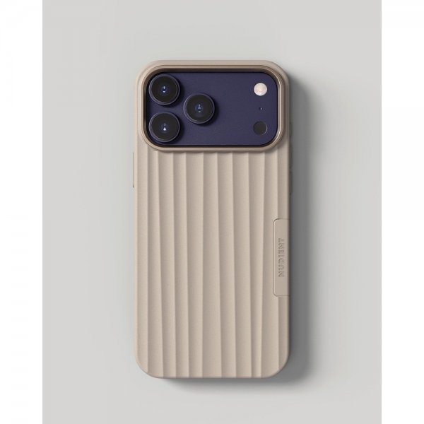 Nudient iPhone 17 Pro -kuori Bold Case MagSafe Linen Beige