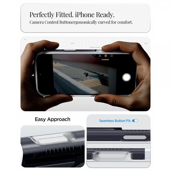 Spigen iPhone 17 Pro -suojakuori Classic C1 MagFit Graphite