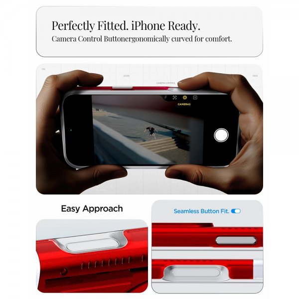 Spigen iPhone 17 Pro -kuori Classic C1 MagFit Ruby