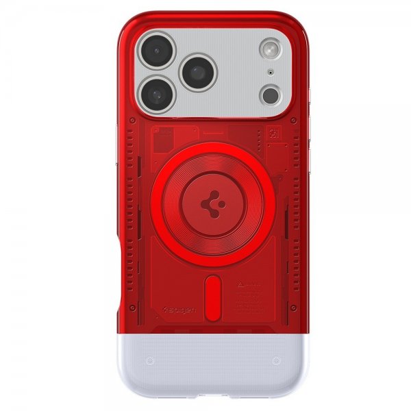 Spigen iPhone 17 Pro -kuori Classic C1 MagFit Ruby