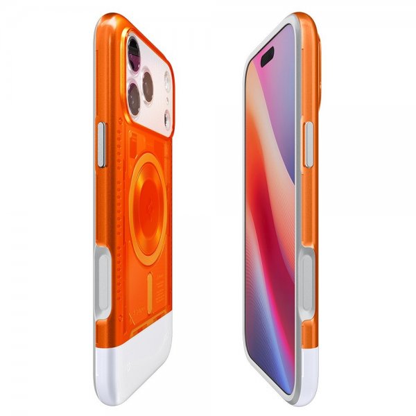 Spigen iPhone 17 Pro Classic C1 MagFit Tangerine -suojakuori