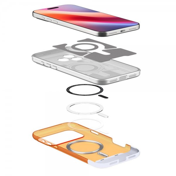 Spigen iPhone 17 Pro Classic C1 MagFit Tangerine -suojakuori
