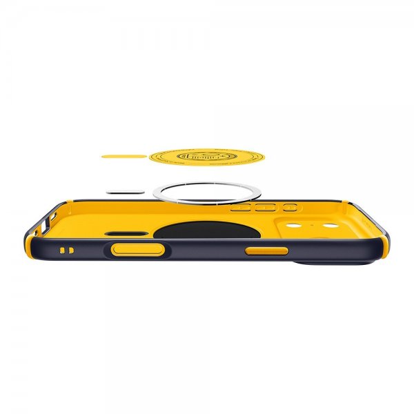 Spigen iPhone 17 Pro -kuori Nano Pop Hybrid MagFit Blueberry Navy