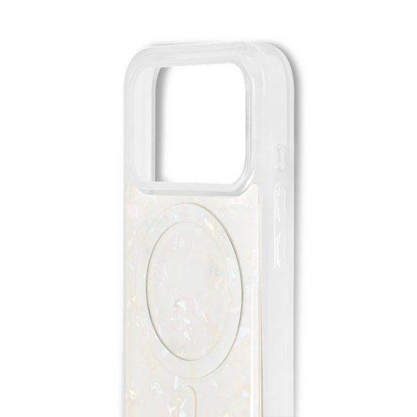 Ideal of Sweden iPhone 17 Pro -kuori Pearlised Case MagSafe, valkoinen