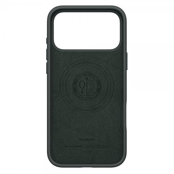 Spigen iPhone 17 Pro Silikonikuori Silicone Fit MagFit Abyss Green