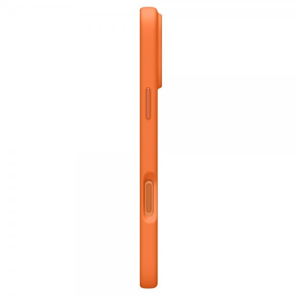 Spigen iPhone 17 Pro Silikonikuori Silicone Fit MagFit Cosmic Orange