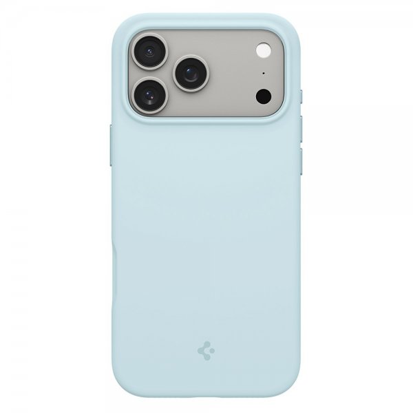 Spigen iPhone 17 Pro -kuori, Silicone Fit MagFit, Mute Blue