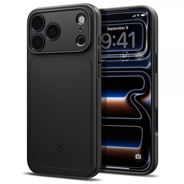Spigen iPhone 17 Pro -kuori Thin Fit MagFit musta