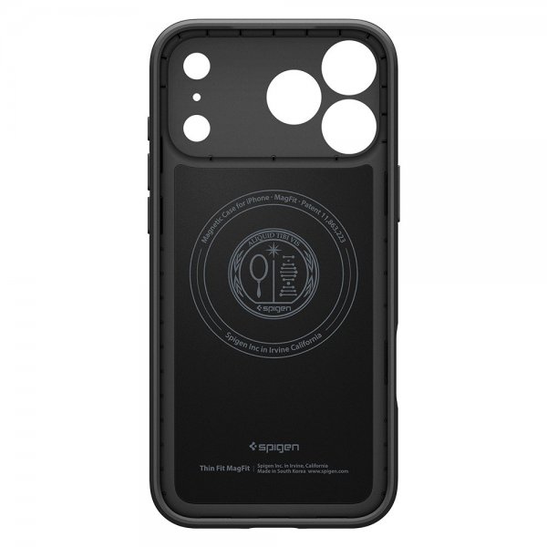 Spigen iPhone 17 Pro -kuori Thin Fit MagFit musta